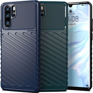 Hurtel Thunder Case elastyczne pancerne etui pokrowiec Huawei P30 Pro niebieski uniwersalny 13