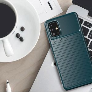 Hurtel Thunder Case elastyczne pancerne etui pokrowiec Samsung Galaxy A51 niebieski uniwersalny 6