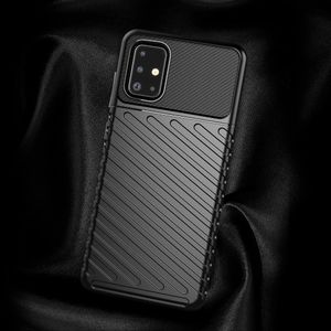 Hurtel Thunder Case elastyczne pancerne etui pokrowiec Samsung Galaxy A51 czarny uniwersalny 3
