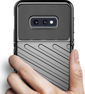 Hurtel Thunder Case elastyczne pancerne etui pokrowiec Samsung Galaxy S10e zielony uniwersalny 4