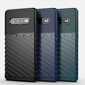 Hurtel Thunder Case elastyczne pancerne etui pokrowiec Samsung Galaxy S10 Plus zielony uniwersalny 12
