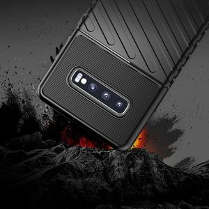Hurtel Thunder Case elastyczne pancerne etui pokrowiec Samsung Galaxy S10 czarny uniwersalny 5