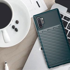 Hurtel Thunder Case elastyczne pancerne etui pokrowiec Samsung Galaxy Note 10 Plus czarny uniwersalny 6