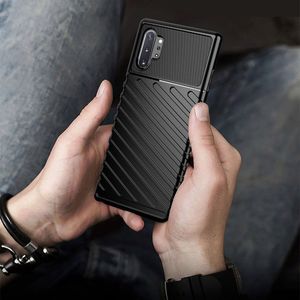Hurtel Thunder Case elastyczne pancerne etui pokrowiec Samsung Galaxy Note 10 Plus czarny uniwersalny 9