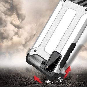 Hurtel Hybrid Armor pancerne hybrydowe etui pokrowiec Samsung Galaxy S20 niebieski uniwersalny 3