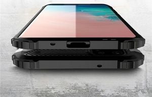 Hurtel Hybrid Armor pancerne hybrydowe etui pokrowiec Samsung Galaxy S20 Ultra srebrny uniwersalny 2