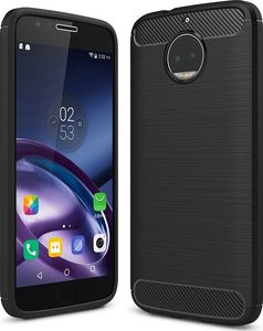 Hurtel Carbon Case elastyczne etui pokrowiec Motorola Moto G5S Plus czarny uniwersalny 1