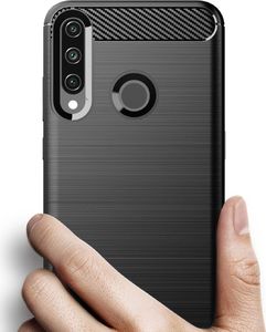 Hurtel Carbon Case elastyczne etui pokrowiec Huawei Y6p niebieski uniwersalny (61091-uniw) - 61091-uniw 4
