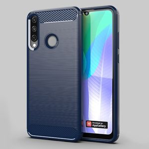 Hurtel Carbon Case elastyczne etui pokrowiec Huawei Y6p czarny uniwersalny 13