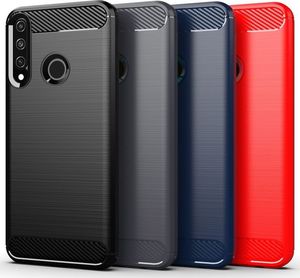Hurtel Carbon Case elastyczne etui pokrowiec Huawei Y6p czarny uniwersalny 15