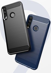 Hurtel Carbon Case elastyczne etui pokrowiec Huawei Y6p czarny uniwersalny 2