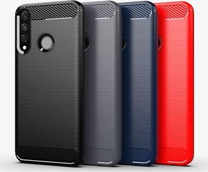 Hurtel Carbon Case elastyczne etui pokrowiec Huawei Y6p czarny uniwersalny 3