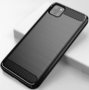 Hurtel Carbon Case elastyczne etui pokrowiec Huawei Y5p niebieski uniwersalny 13