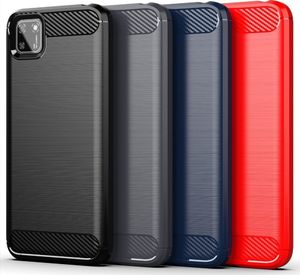 Hurtel Carbon Case elastyczne etui pokrowiec Huawei Y5p niebieski uniwersalny 14