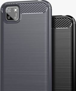 Hurtel Carbon Case elastyczne etui pokrowiec Huawei Y5p niebieski uniwersalny 6
