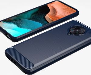 Hurtel Carbon Case elastyczne etui pokrowiec Xiaomi Redmi K30 Pro / Poco F2 Pro niebieski uniwersalny 5