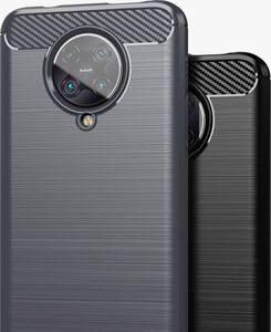Hurtel Carbon Case elastyczne etui pokrowiec Xiaomi Redmi K30 Pro / Poco F2 Pro niebieski uniwersalny 7