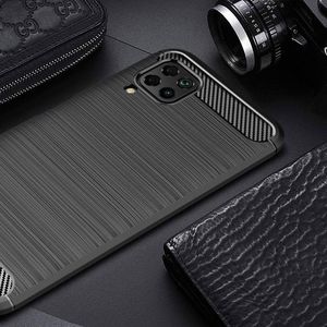 Hurtel Carbon Case elastyczne etui pokrowiec Huawei P40 Lite / Nova 7i / Nova 6 SE niebieski uniwersalny 3