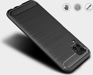 Hurtel Carbon Case elastyczne etui pokrowiec Huawei P40 Lite / Nova 7i / Nova 6 SE niebieski uniwersalny 4