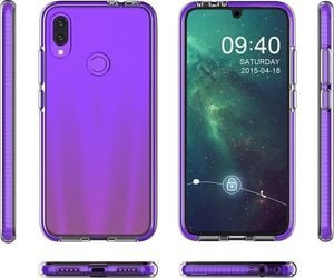 Hurtel Spring Case pokrowiec żelowe etui z kolorową ramką do Huawei P Smart 2019 żółty uniwersalny 4