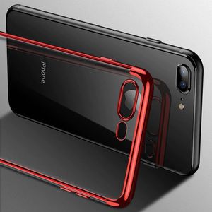 Hurtel Clear Color case żelowy pokrowiec etui z metaliczną ramką iPhone 8 Plus / iPhone 7 Plus niebieski uniwersalny (59859-uniw) - 59859-uniw 4