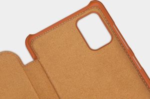 Nillkin Nillkin Qin skórzana kabura etui Samsung Galaxy A51 5G czarny uniwersalny 12