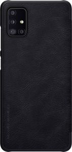 Nillkin Nillkin Qin skórzana kabura etui Samsung Galaxy A51 5G czarny uniwersalny 3