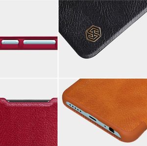 Nillkin Nillkin Qin skórzana kabura etui Xiaomi Redmi 10X 4G / Xiaomi Redmi Note 9 czarny uniwersalny 12