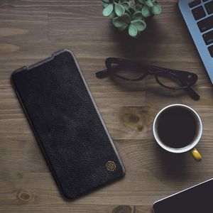 Nillkin Nillkin Qin skórzana kabura etui Xiaomi Redmi 10X 4G / Xiaomi Redmi Note 9 czarny uniwersalny 17