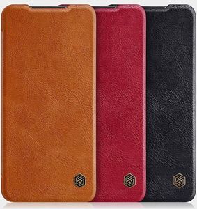 Nillkin Nillkin Qin skórzana kabura etui Xiaomi Redmi 10X 4G / Xiaomi Redmi Note 9 czarny uniwersalny 4