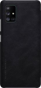 Nillkin Nillkin Qin skórzana kabura etui Samsung Galaxy A71 5G czarny uniwersalny 3