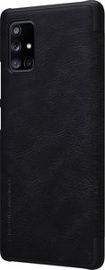 Nillkin Nillkin Qin skórzana kabura etui Samsung Galaxy A71 5G czarny uniwersalny 5