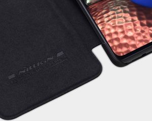 Nillkin Nillkin Qin skórzana kabura etui Samsung Galaxy A71 5G czarny uniwersalny 8
