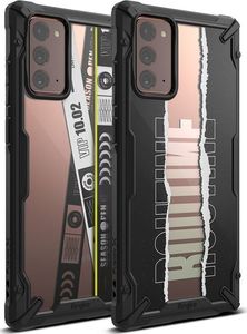 Ringke Ringke Fusion X Design etui pancerny pokrowiec z ramką Samsung Galaxy Note 20 czarny (Ticket band) (XDSG0037) uniwersalny (62659-uniw) - 62659-uniw 10