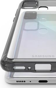 Ringke Ringke Fusion etui pokrowiec z żelową ramką Samsung Galaxy A21S czarny (FSSG0085) uniwersalny 3