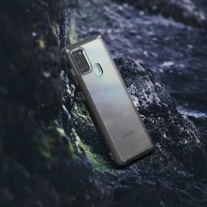 Ringke Ringke Fusion etui pokrowiec z żelową ramką Samsung Galaxy A21S czarny (FSSG0085) uniwersalny 4