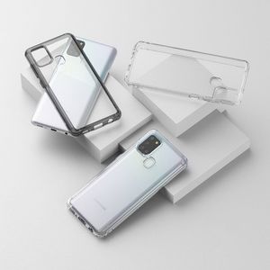 Ringke Ringke Fusion etui pokrowiec z żelową ramką Samsung Galaxy A21S czarny (FSSG0085) uniwersalny 5