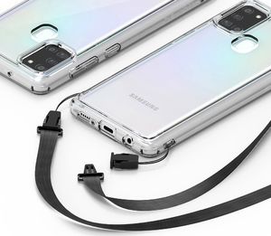 Ringke Ringke Fusion etui pokrowiec z żelową ramką Samsung Galaxy A21S czarny (FSSG0085) uniwersalny 7