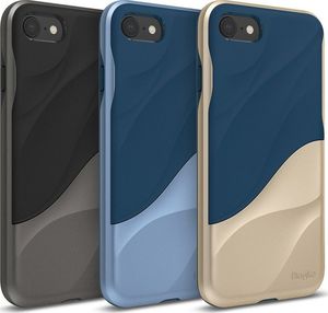 Ringke Ringke Wave hybrydowe etui żelowy pokrowiec z ramką iPhone SE 2020 / iPhone 8 / iPhone 7 niebieski (WVAP0026) uniwersalny 10