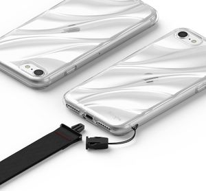 Ringke Ringke Flow żelowe etui pokrowiec iPhone SE 2020 / iPhone 8 / iPhone 7 przezroczysty (FLAP0010) uniwersalny 5