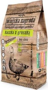 Wiejska Zagroda Karma sucha dla psa Kaczka z gruszką (dorosły) chrupki M 9kg 1