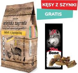 Wiejska Zagroda Pakiet Wiejska Zagroda Indyk z Jagnięciną 9 kg + Kęsy z szynki hiszpańskiej nr 7 GRATIS 1