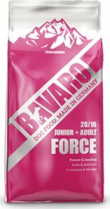 Bavaro Josera Bavaro Force 28/16 Aktywne Psy Junior Adult 18 kg 1