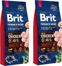 Brit Pakiet Brit Premium By Nature Adult L 2 x 15 kg 1