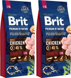 Brit Pakiet Brit Premium By Nature Kurczak Senior L+XL 2 x 15 kg 1