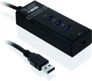 HUB USB iBOX 4x USB-A 3.0 (IUH3FB) 3