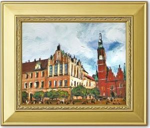 GO-BI Obraz Wrocław ręcznie malowany 27x32cm uniwersalny 1