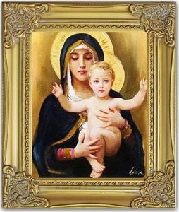 GO-BI Obraz Maryja ręcznie malowany 27x32cm uniwersalny 1