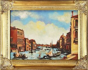 GO-BI Obraz Wenecja ręcznie malowany 37x47cm uniwersalny 1