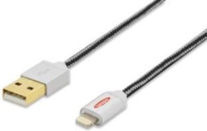 Kabel USB Ednet Apple iPhone 5 Typ USB A/Apple 8pin 0,5m blister (31033) 1